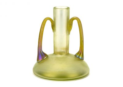Johann Loetz Witwe – Olympia vase with Silberiris handles