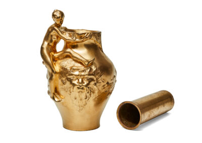 Auguste Ledru – Gilded Bronze Art Nouveau Ewer-Vase – Susse Frères, Paris