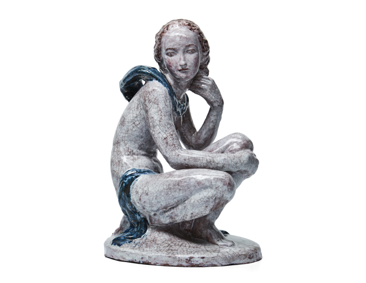 Gmunder Keramik – Emilie Schleiss-Simandl – Majolica sculpture