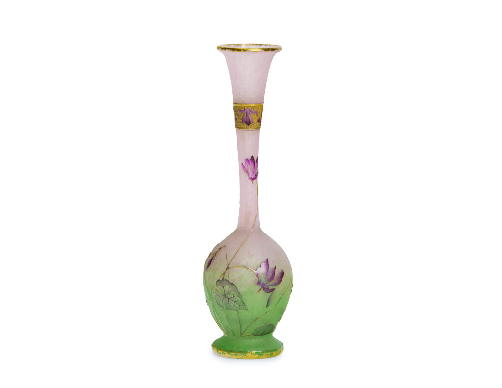 Daum Freres Nancy Cycladen Vase Art Nouveau