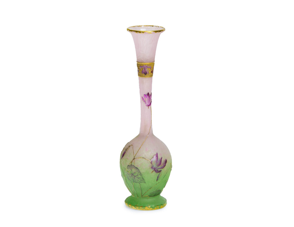 Daum Freres Nancy Cycladen Vase Art Nouveau