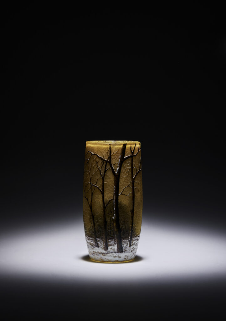 Daum Nancy Paysage d'Hiver vaas winterlandscape
