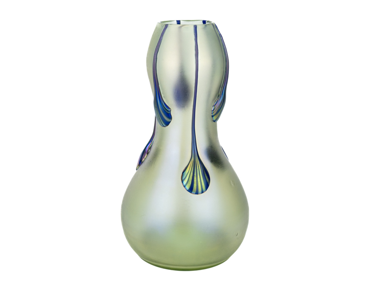 Johann Loetz Witwe Phänomen Genre 1/18 Jugendstil vase with tadpoles