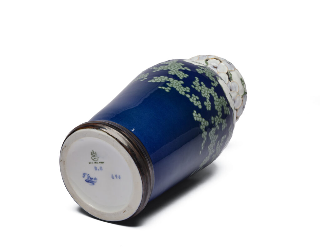 Bing & Grøndahl Art Nouveau porcelain vase by Fanny Garde circa 1900