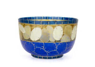 Auguste Claude Heiligenstein – Monnaie du Pape coupe – Art Deco Enamel